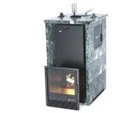 печь для бани изистим геленджик м2 premium в трехстор. кожухе из змеевика вход справа закр.верх