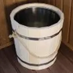 ведро 15л с нержавеющей вставкой, банный эксперт