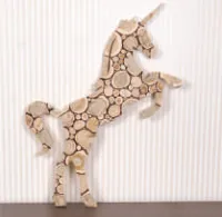 панно декоративное из можжевельника единорог 910*450мм, банный перец