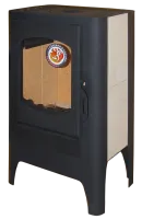 печь-камин бавария эко с плитой одна конфорка патрубок ф120мм экокамин