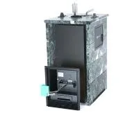 печь для бани изистим геленджик м2 premium в 3-х стор. кожухе змеевик вход с тыла закр.верх под ггу