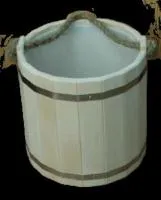 ведро 9л, с пластиковой вставкой, банный эксперт
