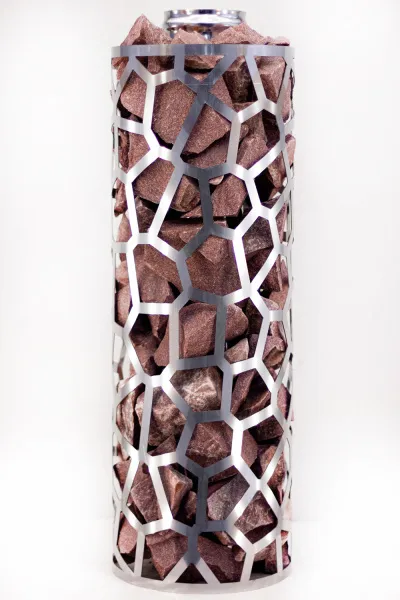 каменка натрубная сталь-мастер (сетка для камней) саванна, нерж., d-115/250мм, l=0,5м